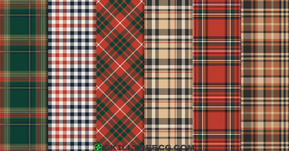 Nostalgic Tartan & Check Plaid Seamless Pattern 01（955034）-技能树